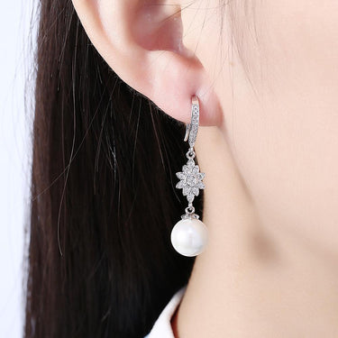 Starburst Freshwater Pearl Earrings-Your Soul Place
